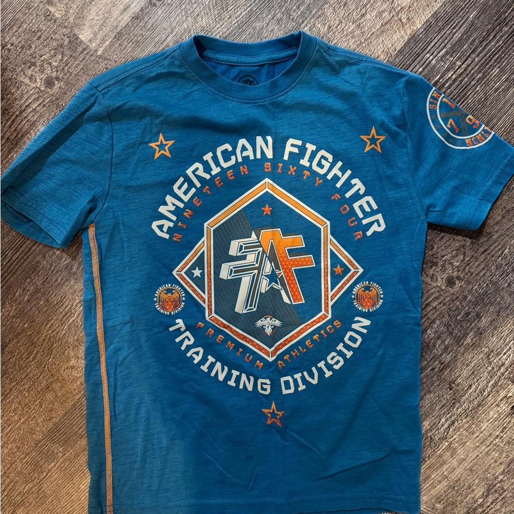 American Fighter Blue Graphic T-Shirt